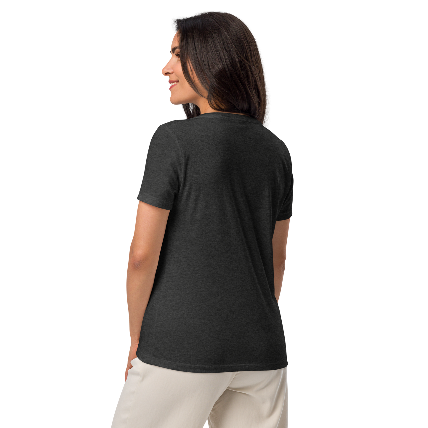 Cristallos- Women’s relaxed v-neck t-shirt