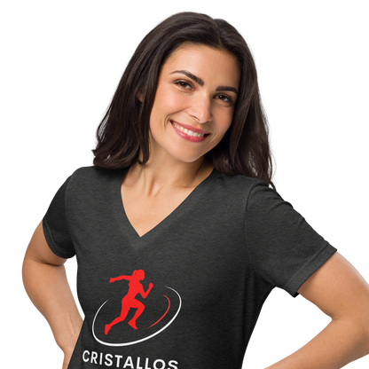 Cristallos- Women’s relaxed v-neck t-shirt